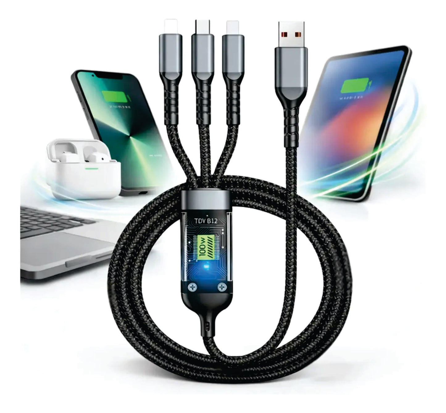Cable Tipo C A Tipo C 3a Carga Rápida 60